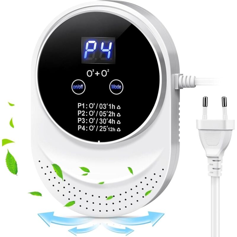 Luftreiniger, Ozongenerator, Geruchskiller, Luftreiniger, Ionisatorgenerator, Luftreiniger Allergiker, Ozongerät, Ozonisator für Bad, Küche, Rauch,