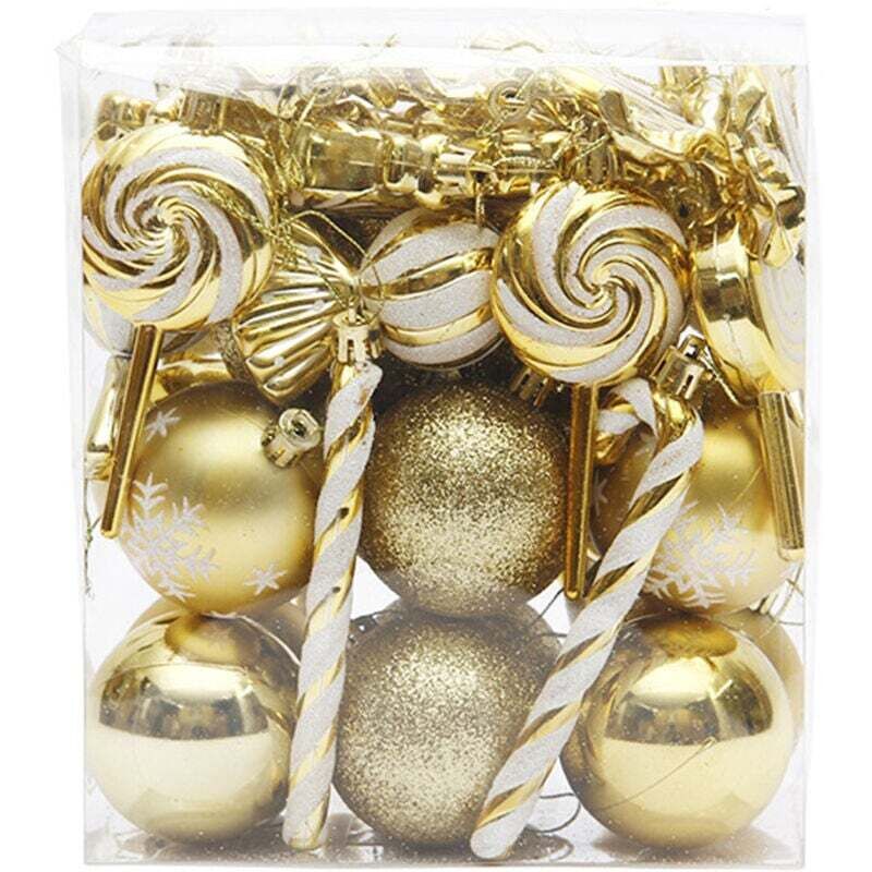 Lutscher, Set bemalter Weihnachtskugeln, Weihnachtsanhänger