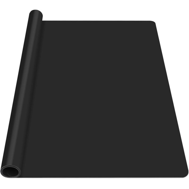 Luxeu Große Silikonmatte, 52 x 78 cm, Silikonmatte für Epoxidharz, antihaftbeschichtet und rutschfest, für DIY, Malen, Harz (Schwarz)