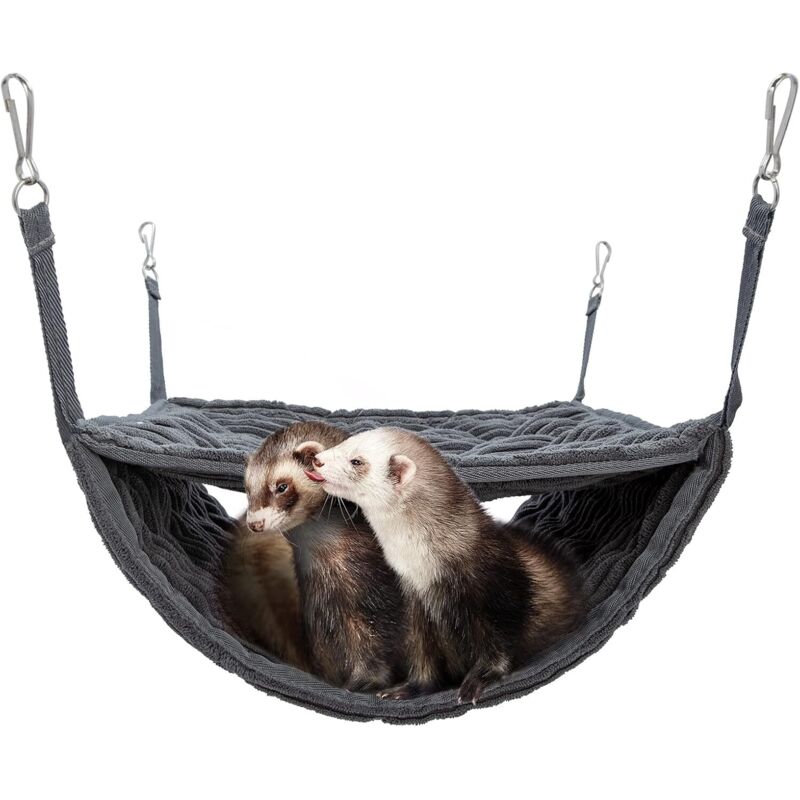 Luxuriöse Doppel-Etagenbett-Hängematte, passend für 2 erwachsene Frettchen oder 5 weitere erwachsene Ratten