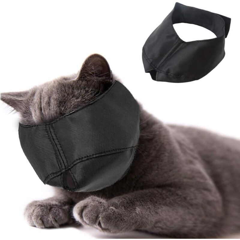 M) Maulkorb für die Katzenpflege, Katzenmaulkorb aus Nylon, Werkzeuge zur Haustierpflege, verhindert Kratzen und Beißen mumu