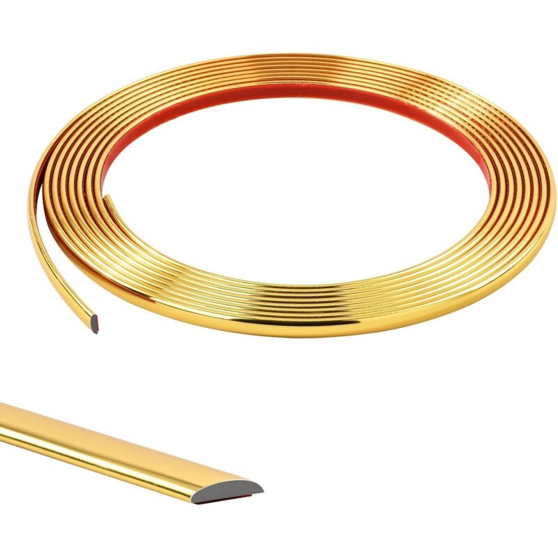 m selbstklebende Zierleiste für Tapeten, Fliesen, Spiegel, Wände, Decken, Schränke, PVC-Abschlussleisten, Fugenleisten, Wanddekorationsleisten, 8 mm