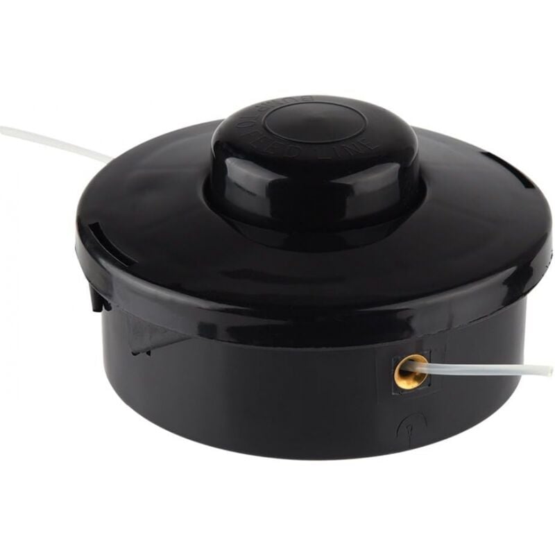 M10x1,25 Links Fadenkopf mit Tippautomatik Doppelfadenkopf für Rasentrimmer Freischneider Motorsense Benzin Ersatzfadenspule Multifunktionswerkzeug