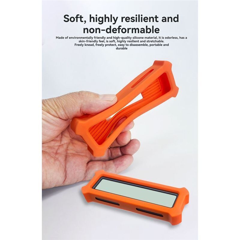 M.2 NVME-Protokoll-SSD-Gehäuse mit Anzeigebildschirm USB Typ C SSD-Adapter für NVME PCIE SSD Disk Box, Orange