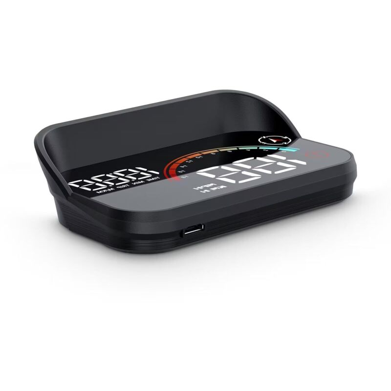 M22 Auto Head-Up-Display GPS Tachometer Geschwindigkeit und Zeitanzeige Smart GPS Drehzahlmesser Km/h MPH Passt Alle Fahrzeug Modelle