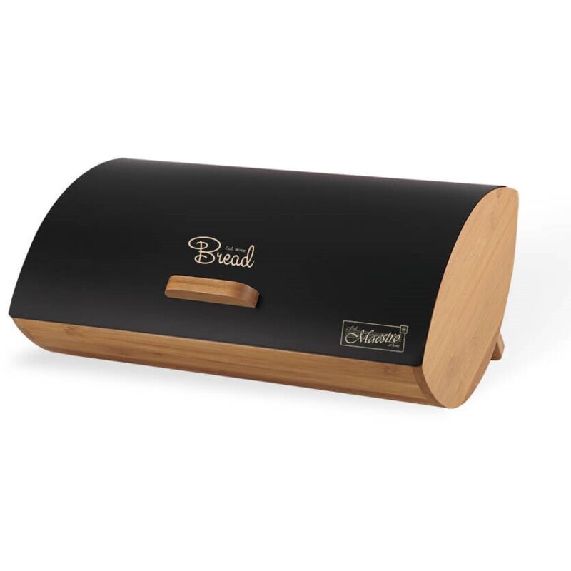 Maestro Schwarzer Brotkasten MR-1775-BLACK