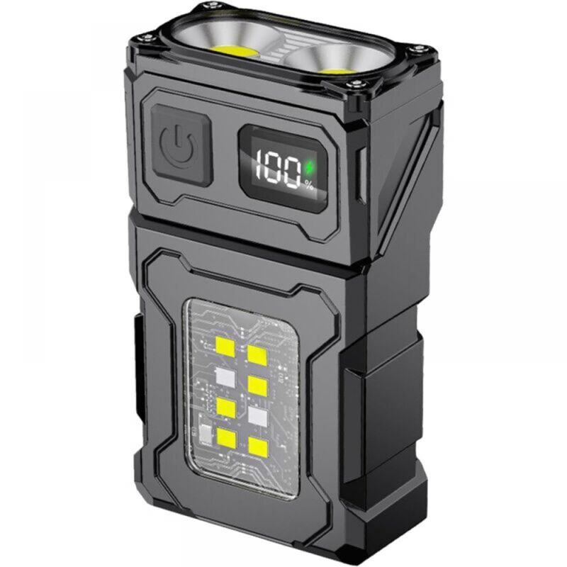 Magnetische Clip-on-Taschenlampe – Magnetische Taschenlampe – USB-wiederaufladbare tragbare Taschenlampe, wiederaufladbare magnetische