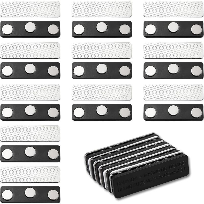 Gabrielle - Magnetische Vorhangmagnete, 12 Paar Vorhangmagnete, Fensterjalousien, Vorhangmagnete für Vorhänge für Fenster, Zuhause, Jalousien, Büro,