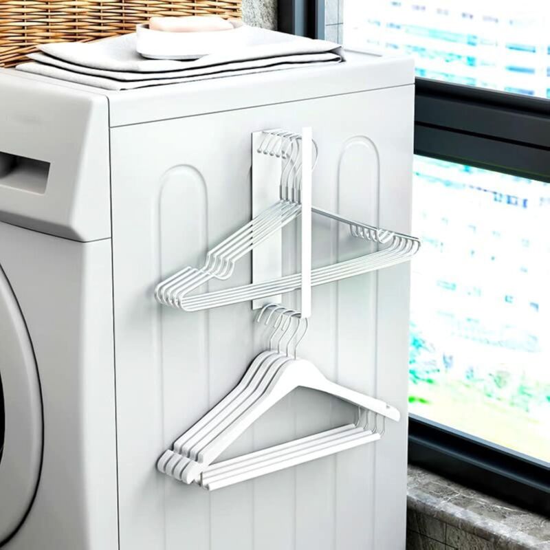 Tigrezy - Magnetischer Kleiderbügel-Organizer für Waschmaschine und Schrank, Waschküche, Kleiderbügel-Aufbewahrungsregal, Stapler