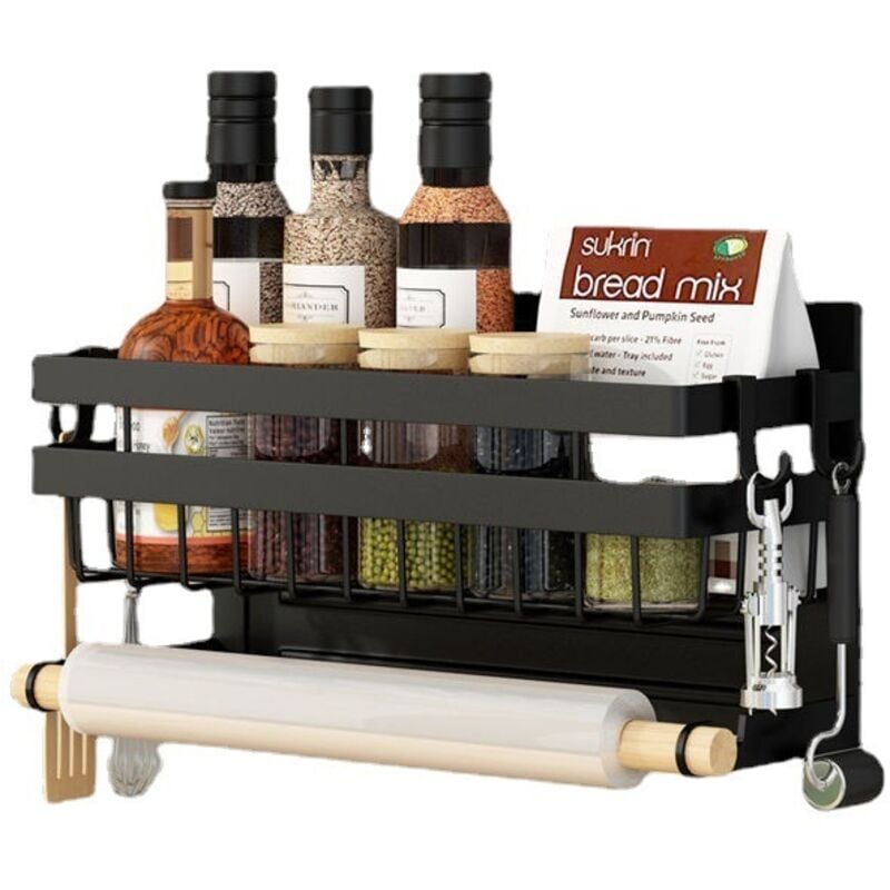 ZVD - Magnetisches Gewürzregal für den Kühlschrank, Gewürzhalter-Aufbewahrung für den Kühlschrank