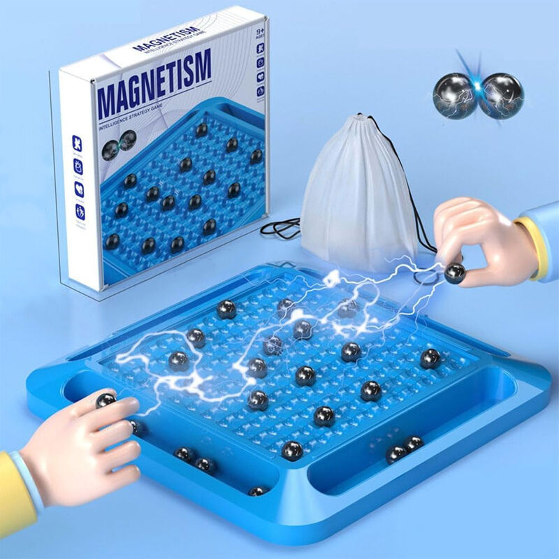 Magnetisches Schachset, Brettspiel für Erwachsene, Magnetisches Schach für Kinder, Familienspiel, Chinesisches Dame-Brettspiel, Magnetisches