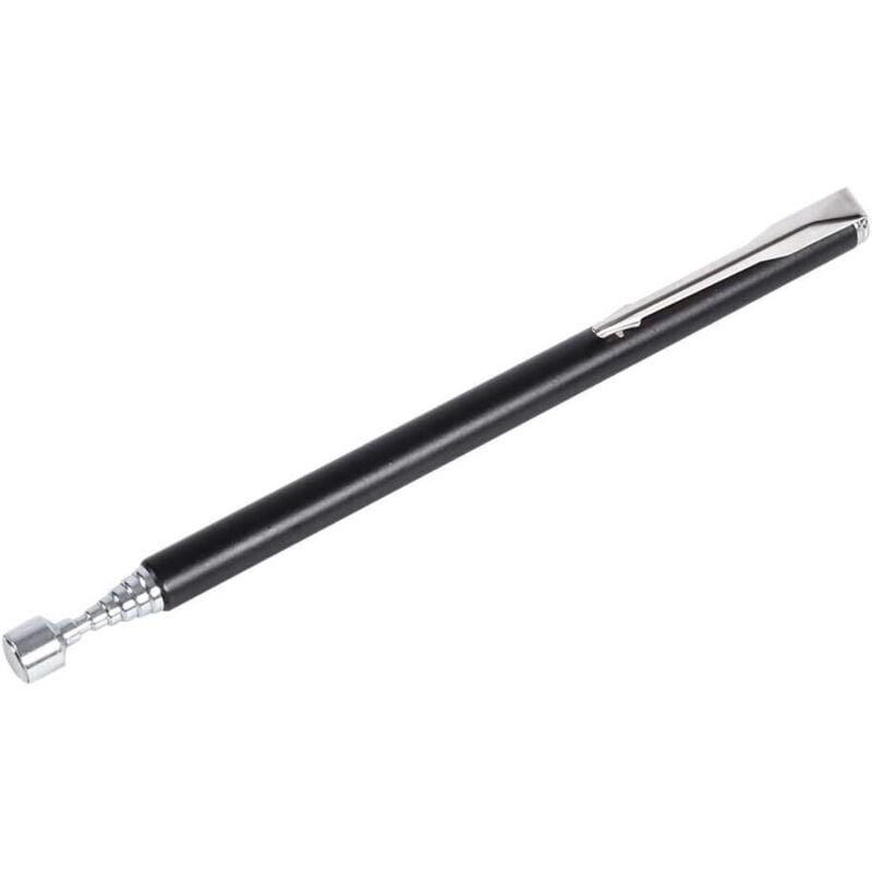 Magnetisches Teleskop-Aufnahmewerkzeug, tragbarer ausziehbarer magnetischer Teleskop-Aufnahmestab für Nagelschrauben, schwarz