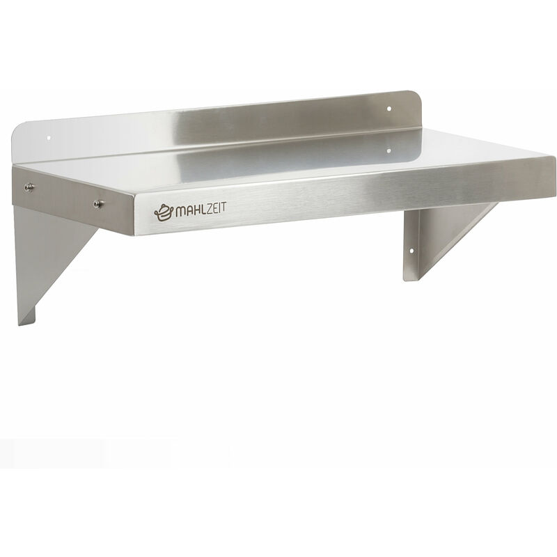 Edelstahl Wandregal, 60 x 30 cm, Küchenregal Hängeregal Wandregal Wandbord Regal - Mahlzeit