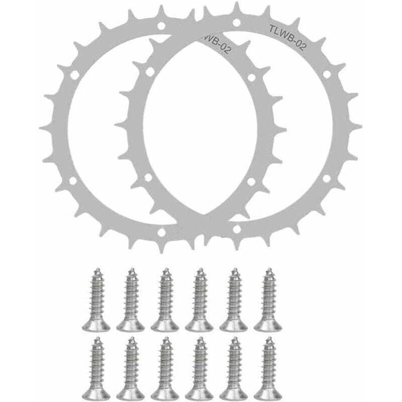 Mähroboter aus Edelstahl für Worx S/M-Modelle. Verbesserte Traktion für Mähroboter – Radgröße 170 mm. 14 Edelstahlschrauben. Spikes für Radzubehör.
