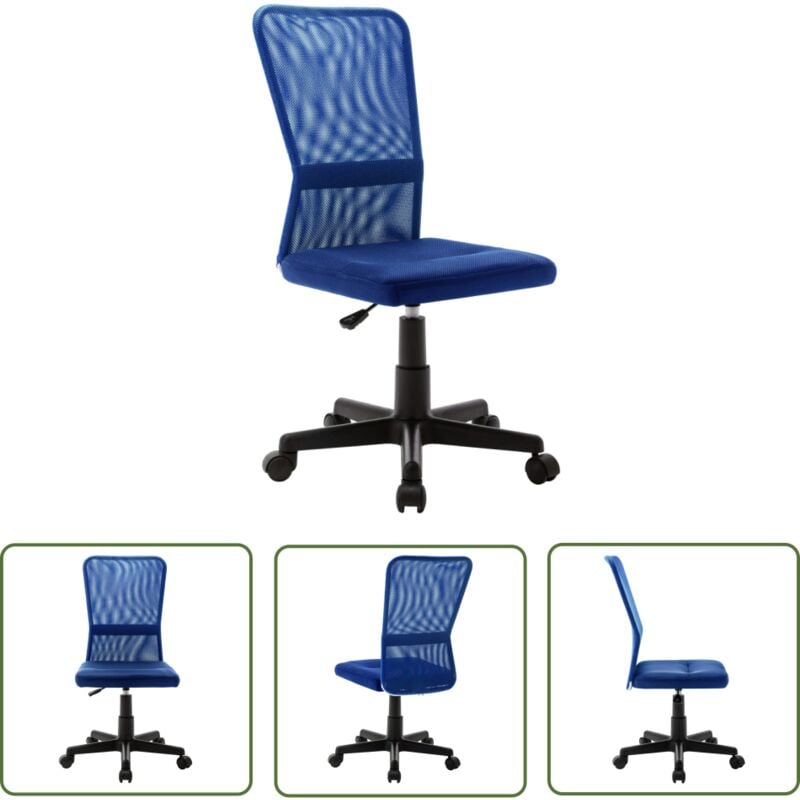 Maison Exclusive - The Living Store Bürostuhl Blau 44x52x100 cm Netzgewebe - Bürostuhl - Netzstoffsessel - Ergonomischer Stuhl - Gamingstuhl - Swivel