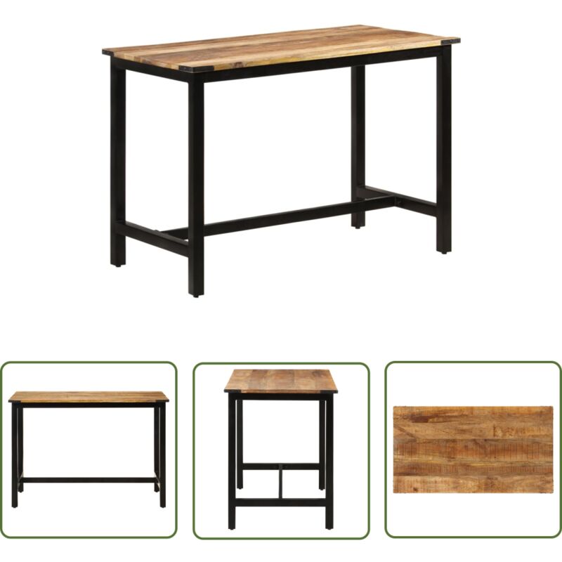 Maison Exclusive - The Living Store Esstisch 110x60x76 cm Massivholz Mango - Industrieller Tisch - Esstisch Massiv Mango - Holztisch - Esszimmertisch