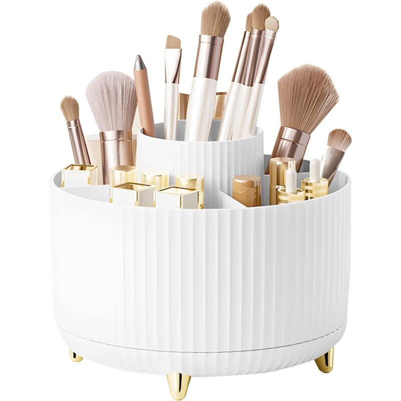 Make-up-Aufbewahrung, Hautpflege-Box-Organizer, Frisiertisch-Box, Make-up-Pinsel-Organizer, drehbarer Make-up-Organizer, Badezimmer-Organisation,