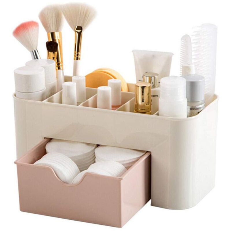 Make-up-Organizer, Kosmetik-Organizer/Badezimmerbox, Schubladen-Organizer, Make-up-Pinsel-Organizer, platzsparende Aufbewahrungsbox,
