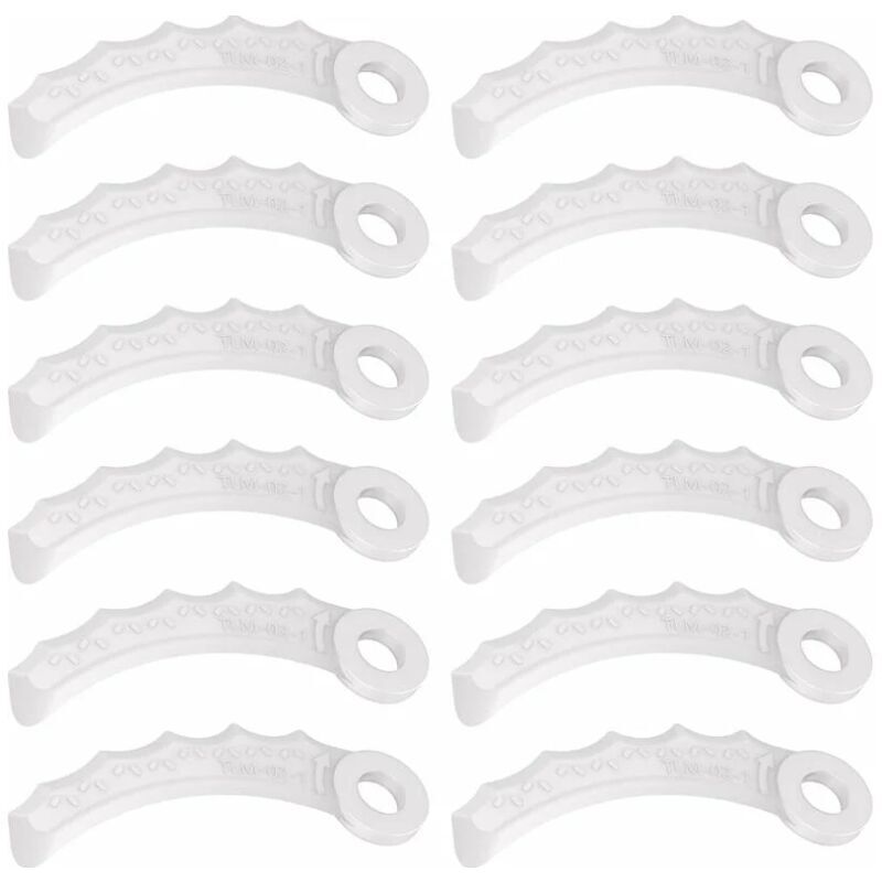 Makita 198426-9 Kunststoff-Ersatzmesser für Makita 198426-9 Rasenmäher (12er-Pack)