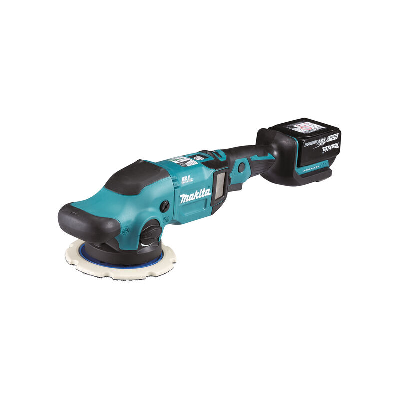 Makita - Poliermaschine 18 v Li-Ion 5 Ah 2 Akkus, Ladegerät, Koffer - DPO600RTE