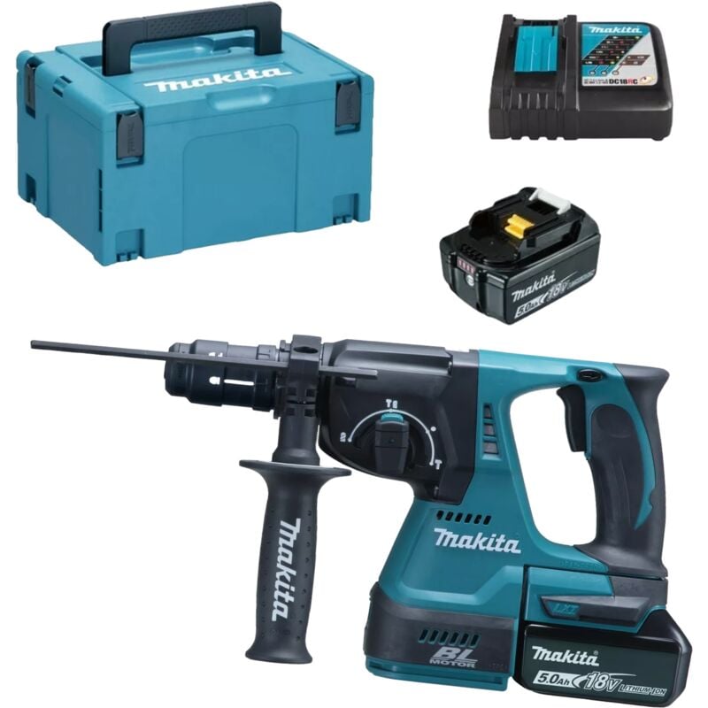 Bohrhammer 18V LXT SDS-Plus 2J (2x5,0 Ah) in MAKPAC - MAKITA DHR243RTJ