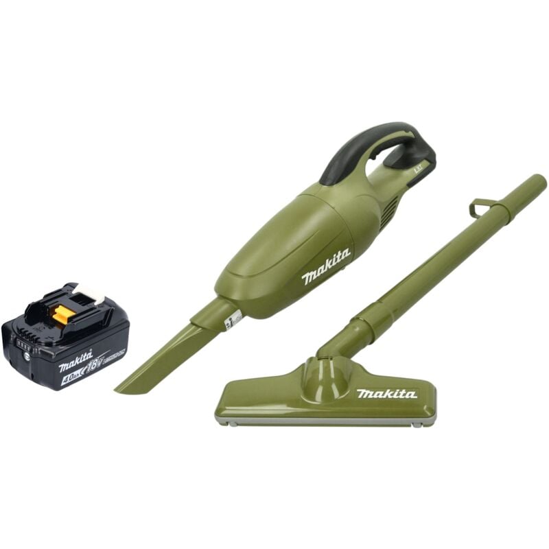 Dcl 180 mo Akku Staubsauger 18 v 0,65 l Olive Outdoor Adventure Serie + 1x Akku 4,0 Ah - ohne Ladegerät - Makita