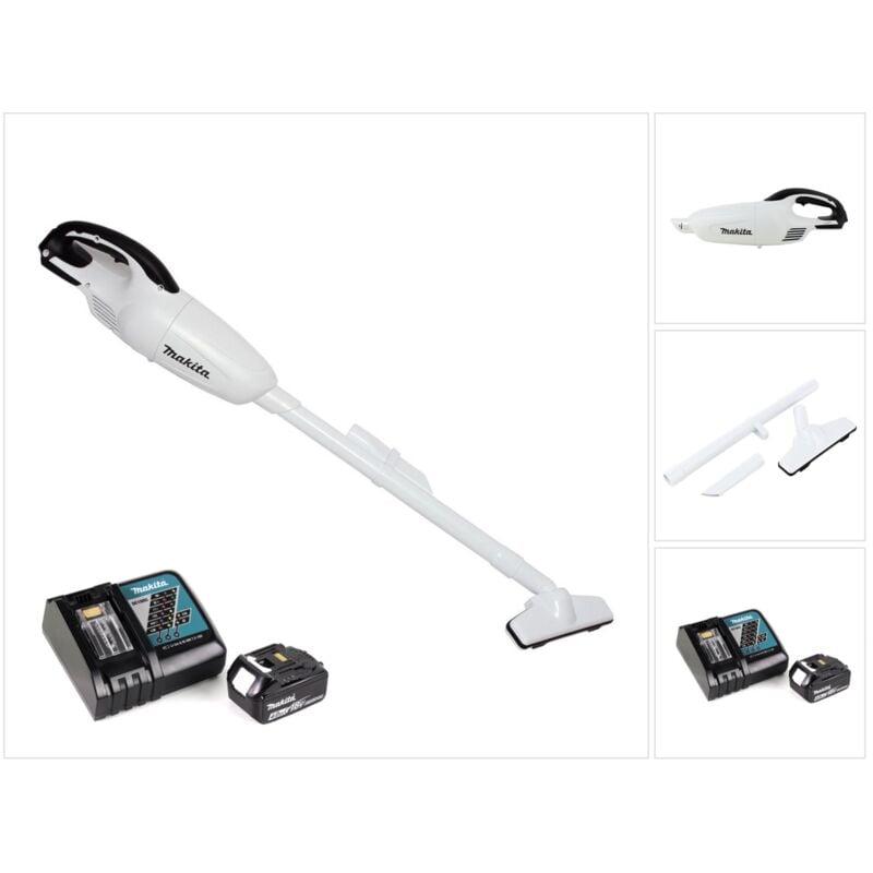 Dcl 180 RM1 w Akku Staubsauger 18 v Weiß + 1x Akku 4,0 Ah + Ladegerät - Makita