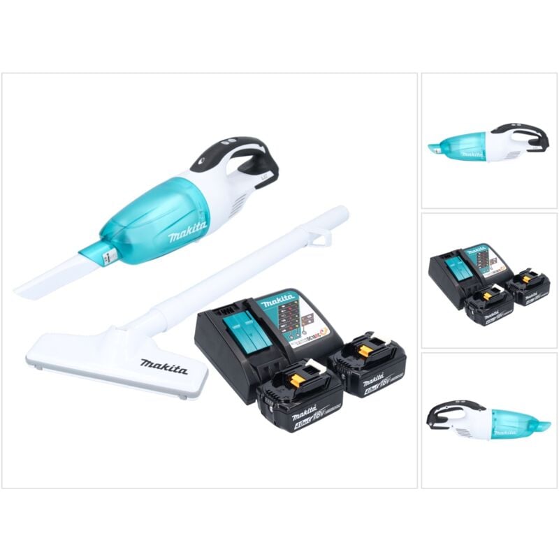 Dcl 181 frmwx Akku Staubsauger 18 v 53 mbar 0,65 l + 2x Akku 4,0 Ah + Ladegerät - Makita