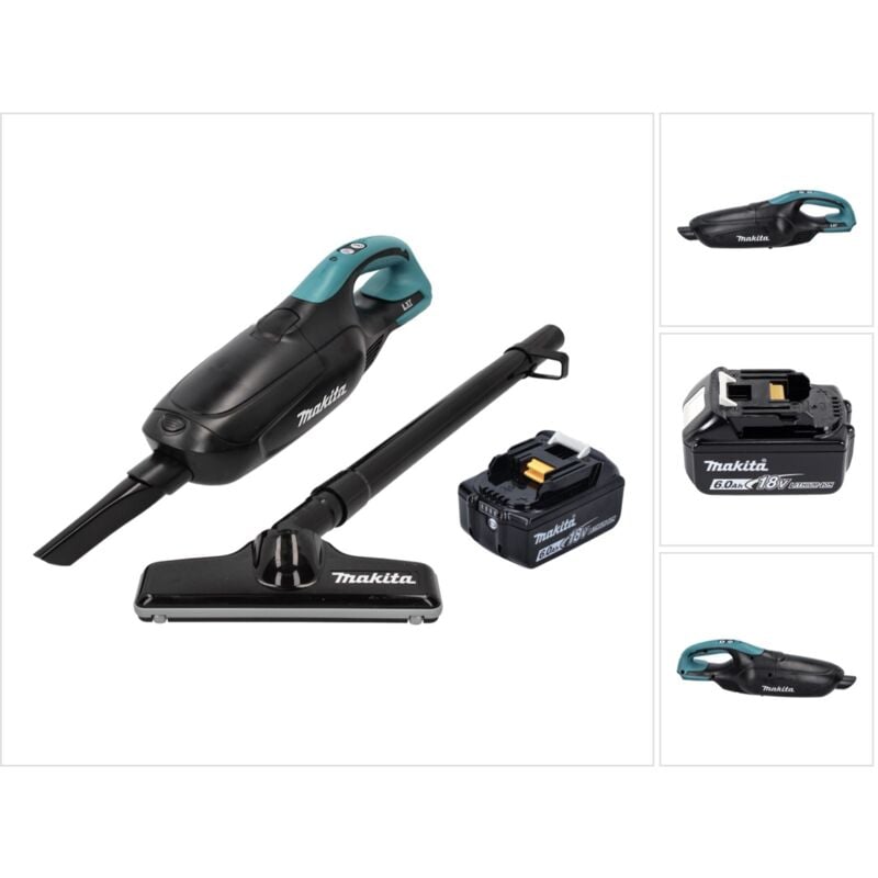 Dcl 182 G1 b Akku Staubsauger 18 v Schwarz + 1x Akku 6,0 Ah - ohne Ladegerät - Makita
