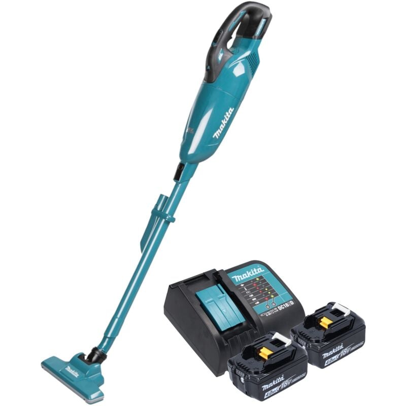Makita - dcl 283 fsm Akku Staubsauger 18 v 0,73 l Brushless + 2x Akku 4,0 Ah + Ladegerät