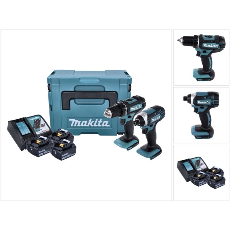 Makita - dlx 2127 J1 Akku Combo Kit ddf 482 z Akku Bohrschrauber + dtd 152 Akku Schlagschrauber + 3x Akku 3,0 Ah + Ladegerät + Makpac