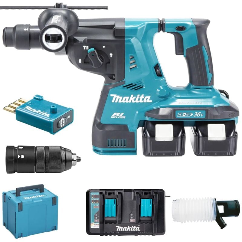Makita - Bohrhammer DHR283T2JU 18Vx2 5Ah
