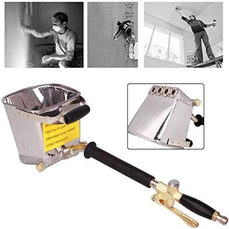 Malen Sprühpistole 4 Loch Sprühwand Sprühgerät Behälter Beton Malen Gips Wand Putzmark Beton Werkzeug