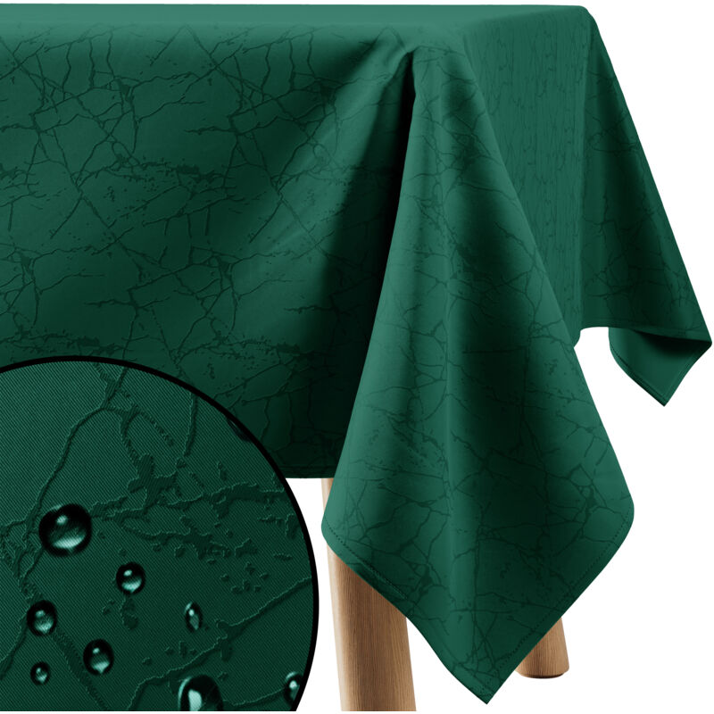 MANIL Tischdecke, 1 cm Futter, Filumi CAPPUCCINO fleckenabweisende Tischdecke, 120 x 160 cm, oval