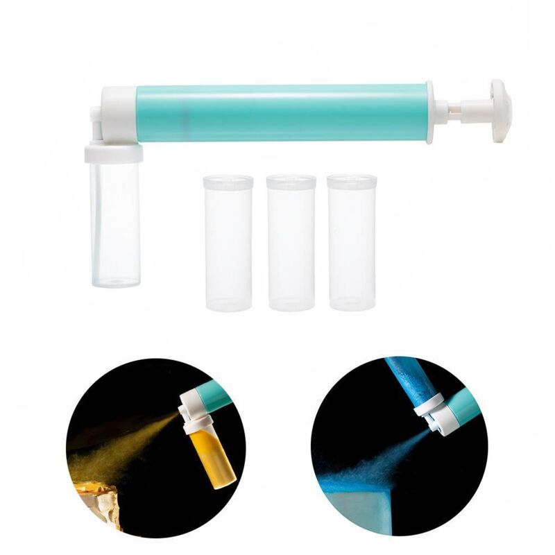 Manuelle Airbrush für Torten, Glitzer-Dekorationswerkzeuge für Cupcakes, Kekse und Desserts (blau)