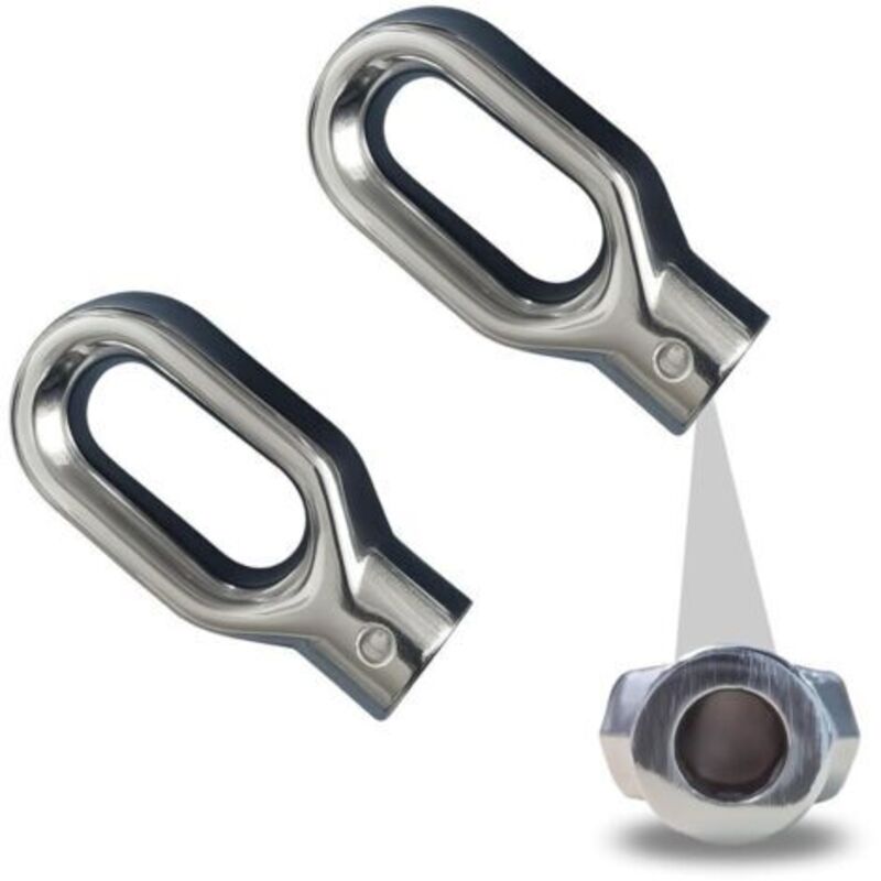 Manuelle Seilwinde aus Aluminiumlegierung mit Auslaufring, 2-teilig, hohe Festigkeit und einfache Montage für Markisen (Hauptloch 10 mm, kleine