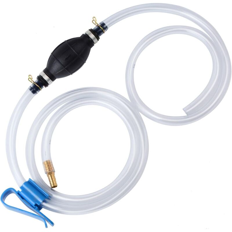 Manuelle Wasserpumpe, Bulb Primer, Diesel-Siphonpumpe für Benzin, Gas, Öl, Kraftstoff, Diesel, Flüssigkeit, Aquarium, Handpumpe mit 2 robusten