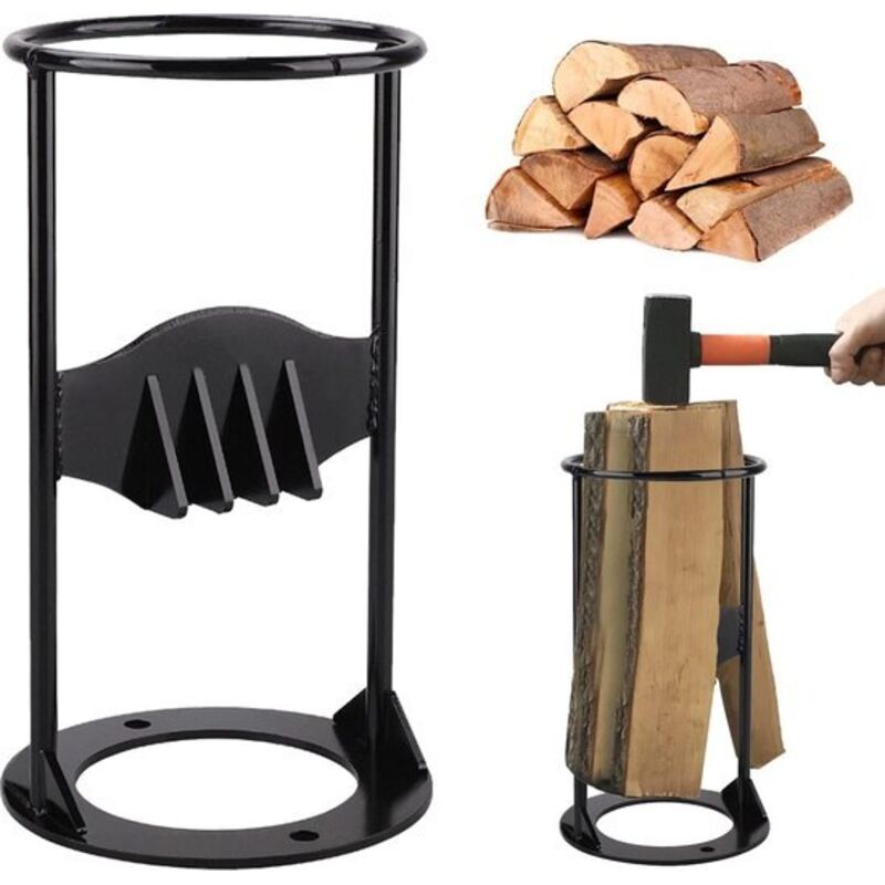 Manueller Holzspalter, Holzspalter, Holzschneider, Kohlenstoffstahl, robustes manuelles Spaltwerkzeug, Holzspalter, geeignet für den Hausgebrauch