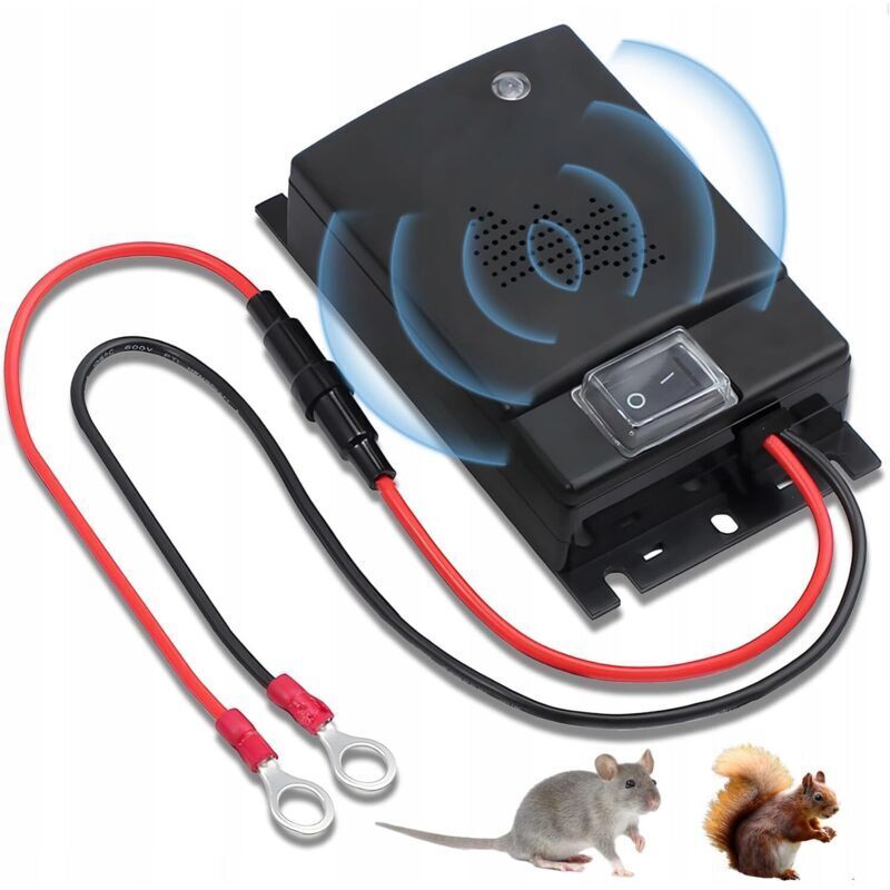 Marderabwehrgerät, Auto-Marderabwehr, Ultraschall-Wieselabwehr für Autos, Marderabwehrgerät für Autos, Hochfrequenz-Ultraschall-Nagetierabwehrgerät