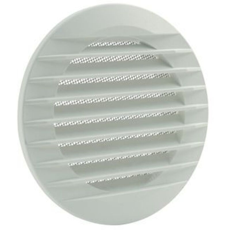 Marley Lüftungsgitter 190 x 150 mm rund , mit Fliegengitter, weiß Lüftungsgitter