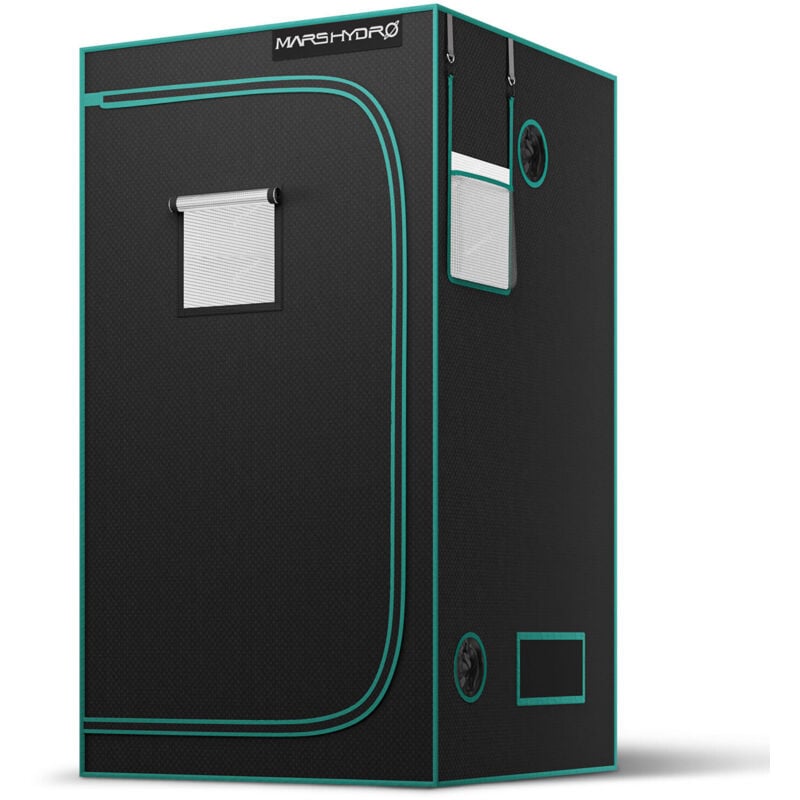 Mars Hydro - 100x100x180cm Growbox GrowZelt Indoor Pflanzenzelt Growroom Darkroom Growschrank Gewächshaus Grow Tent 1680D