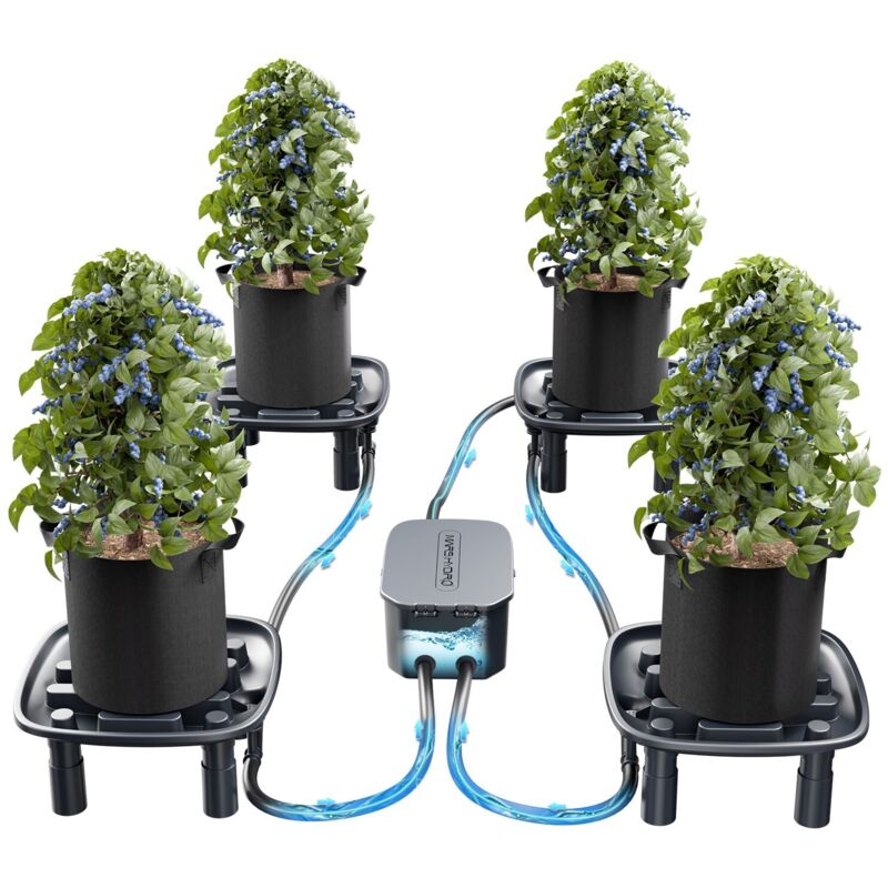Mars Hydro Auto-Drainage-System mit 4 Auffangschalen, Wasserpumpe und Pflanzsäcken