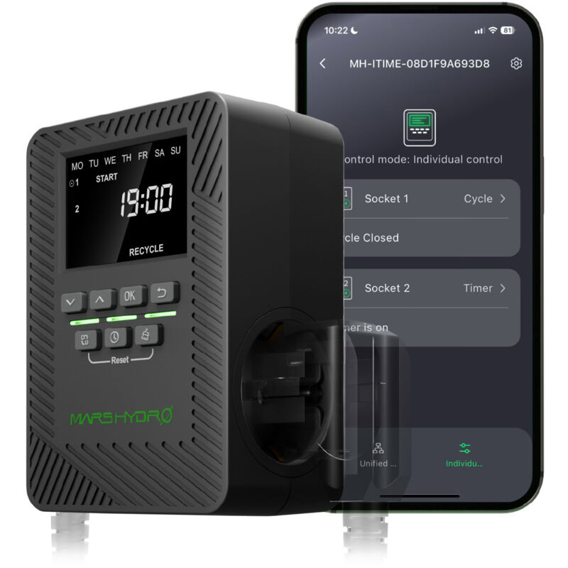 Mars Hydro Dual iTime für MarsPro APP iTime für MarsPro APP iTime für MarsPro APP iTime für MarsPro APP