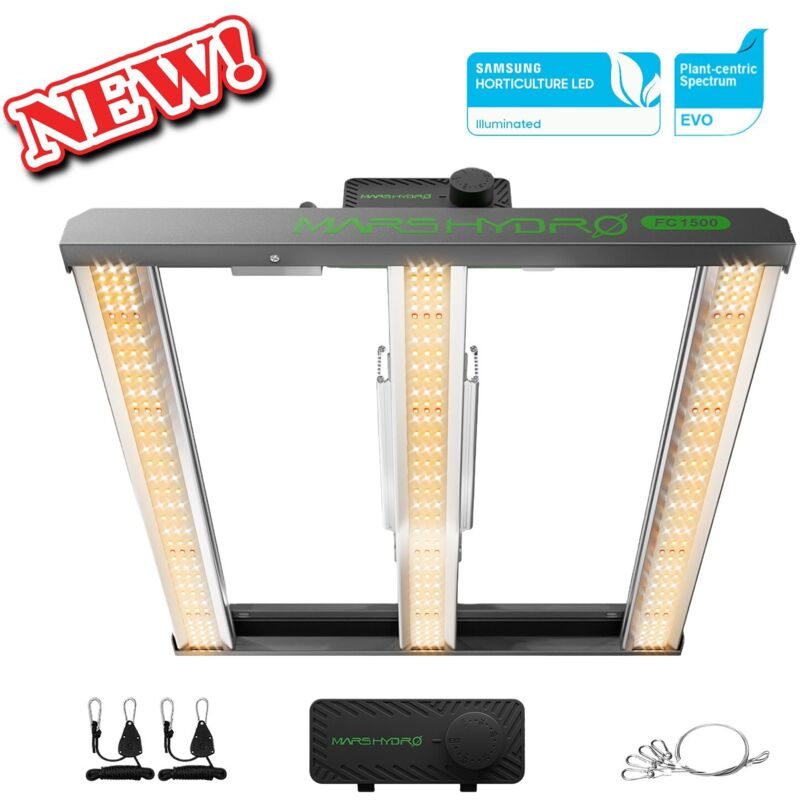 Fc 1500 evo Pflanzen Wachstumslicht Vollspektrum Pflanzenlampe led Lampen Leuchtmittel Wachstumslampen mit hangenden Ketten Samsung 301H evo fur Grow