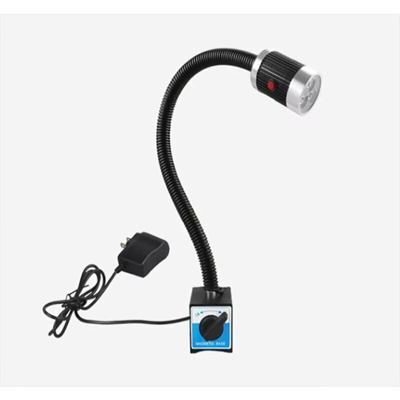 Maschinenleuchte mit Magnetfuß, 9 W flexible wasserdichte LED-Magnetlampe, Lichtarm mit Magnetfuß für Werkbank, Drehbank, CNC-Fräsmaschine,