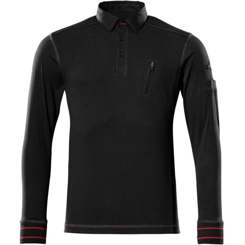Mascot Polo-Sweatshirt IOS FRONTLINE langarm 50352 Gr. XL schwarz