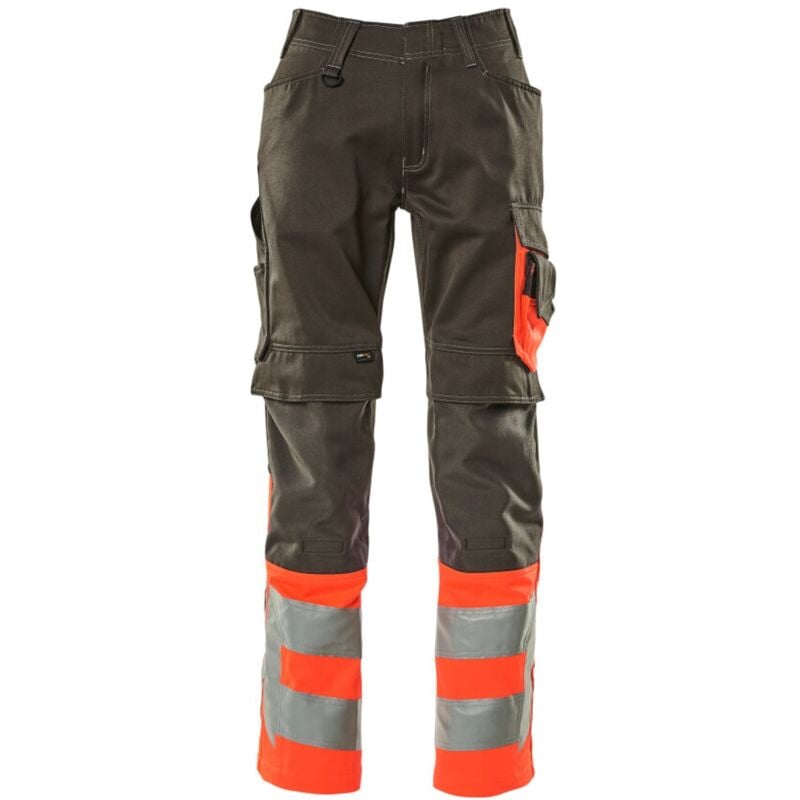 Mascot - Leeds Arbeitshose Gr. 90C46 dunkelanthrazit/hi-vis rot
