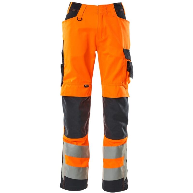 Mascot SAFE SUPREME leichte Warnschutz-Sommerhose 20879 Gr. 82C48 hi-vis orange/schwarzblau