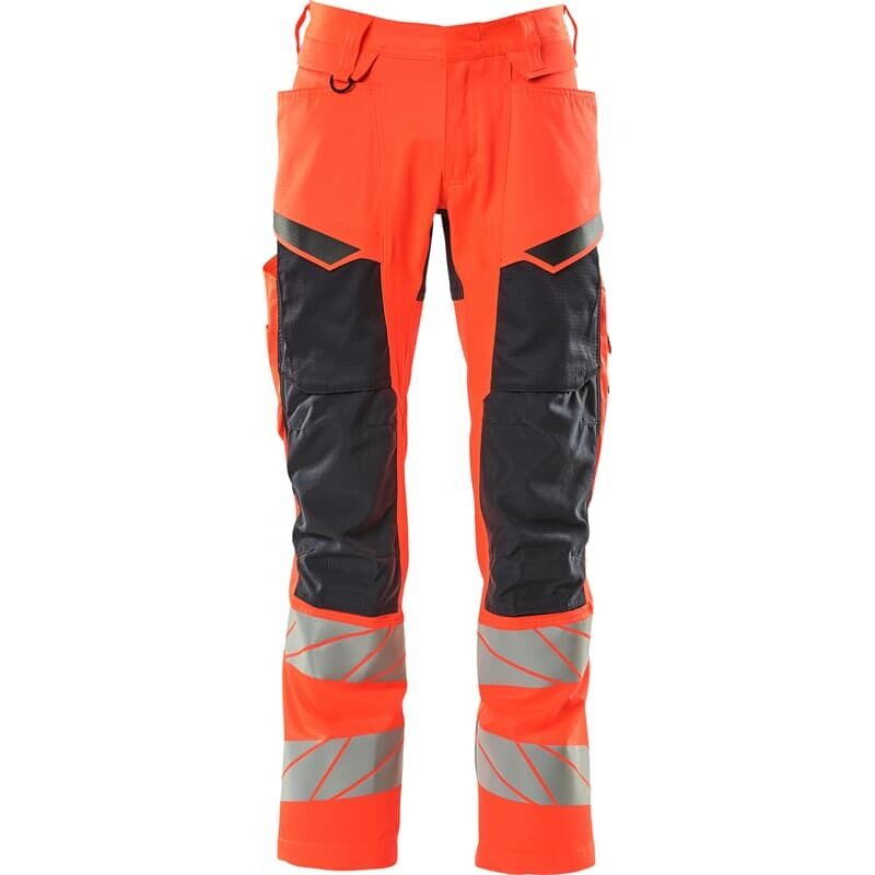 Warnschutz Bundhose 19579-236-22210 Gr. 64 hi-vis rot/schwarzblau - Mascot