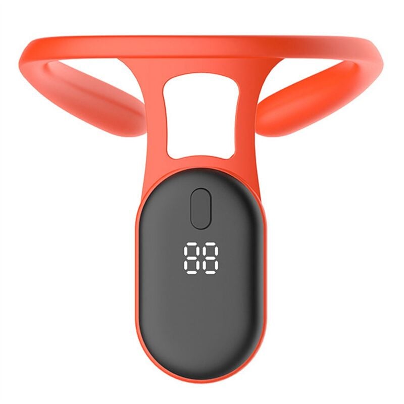 MassagegeräT Tragbares Ultraschall-NackenmassagegeräT NackenmassagegeräT Zur Lymphentlastung für Erwachsene, Orange